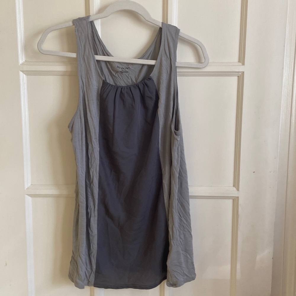 Grey sleeveless shell